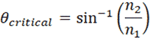 Critical angle equation | Synopsys