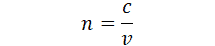 Light Guide: index of a material equation | Synopsys